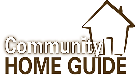 Original Community Home Guide logo — a brown house-outline icon beside the wordmark 'Community Home Guide'